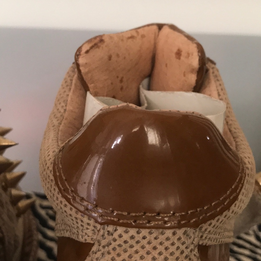 Jeffrey Campbell Brown and Tan Spiked Sneakers - Picture 5 of 12